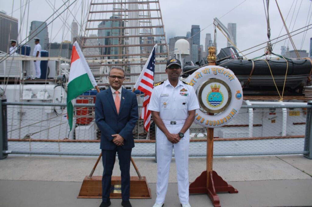 INS Sudarshini Represents India at Sail4th 250